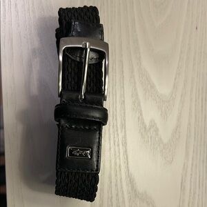 Greg Norman Collection Black Woven Men's Belt